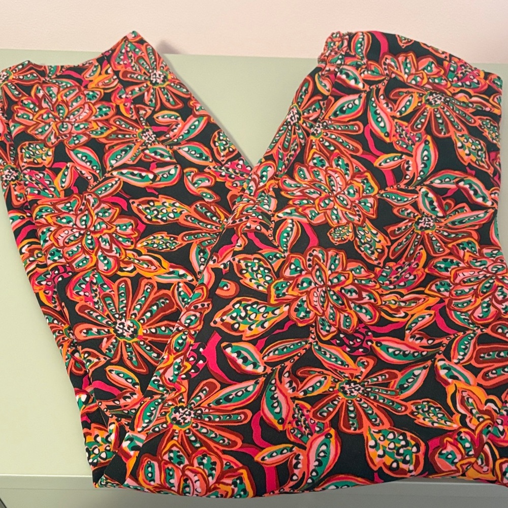 J. Crew Factory Vibrant Floral Ankle Pants
